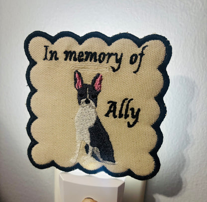Custom Pet Embroidered Night Lights