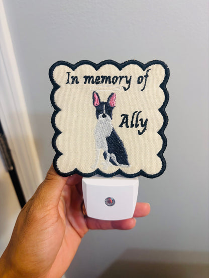 Custom Pet Embroidered Night Lights