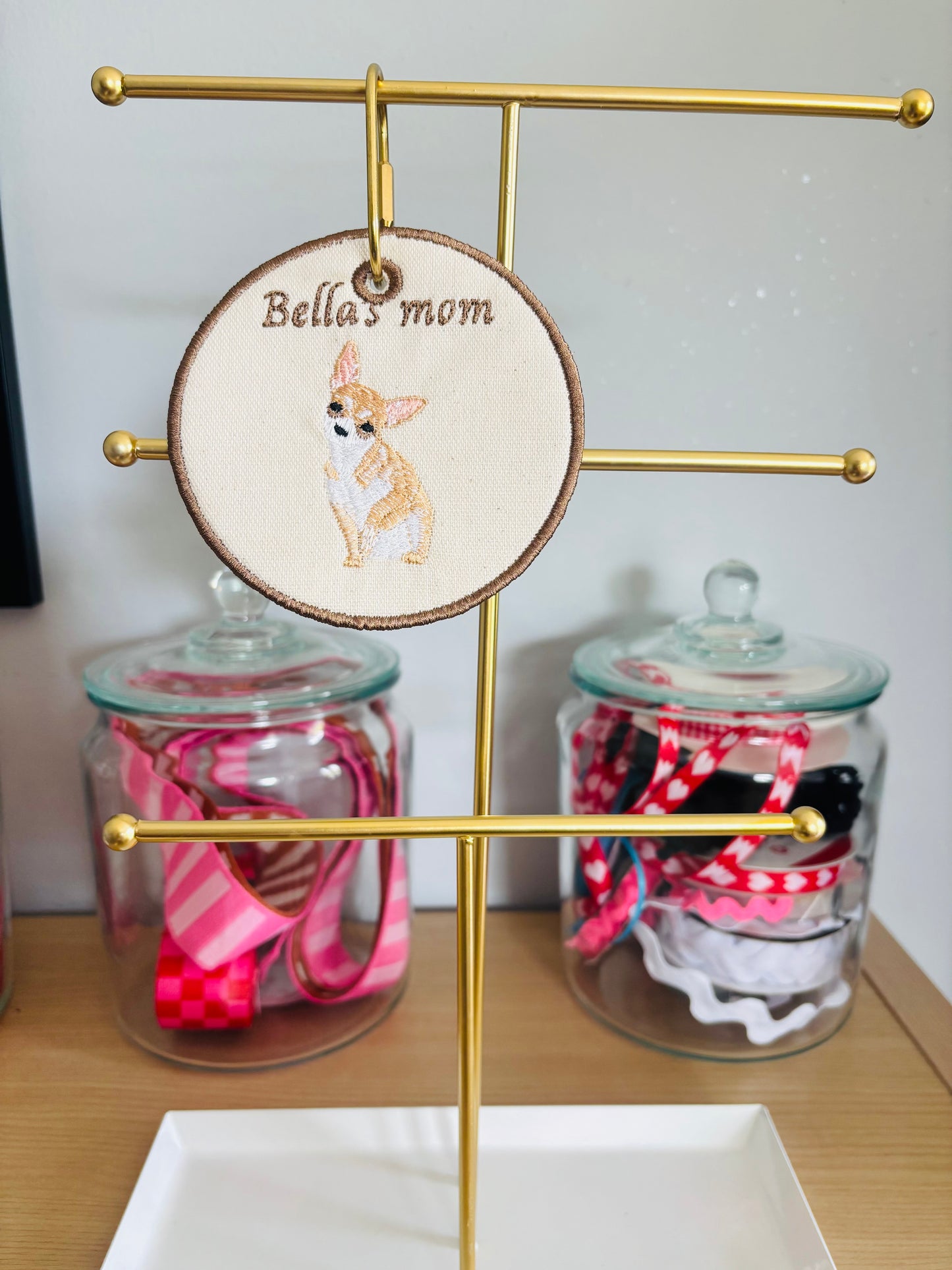 Custom Pet Bag Tag Embroidery