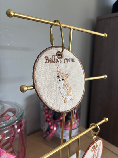 Custom Pet Bag Tag Embroidery