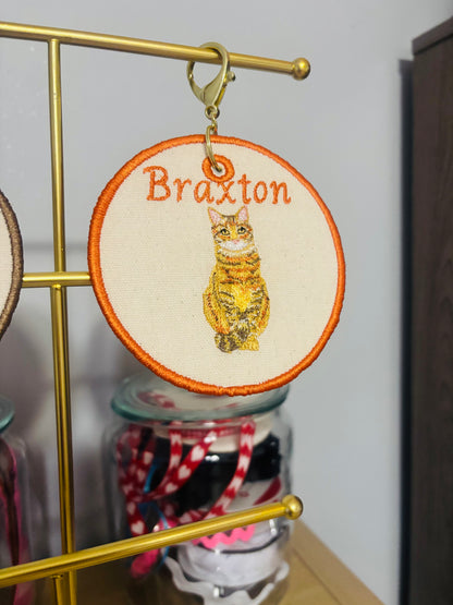 Custom Pet Bag Tag Embroidery