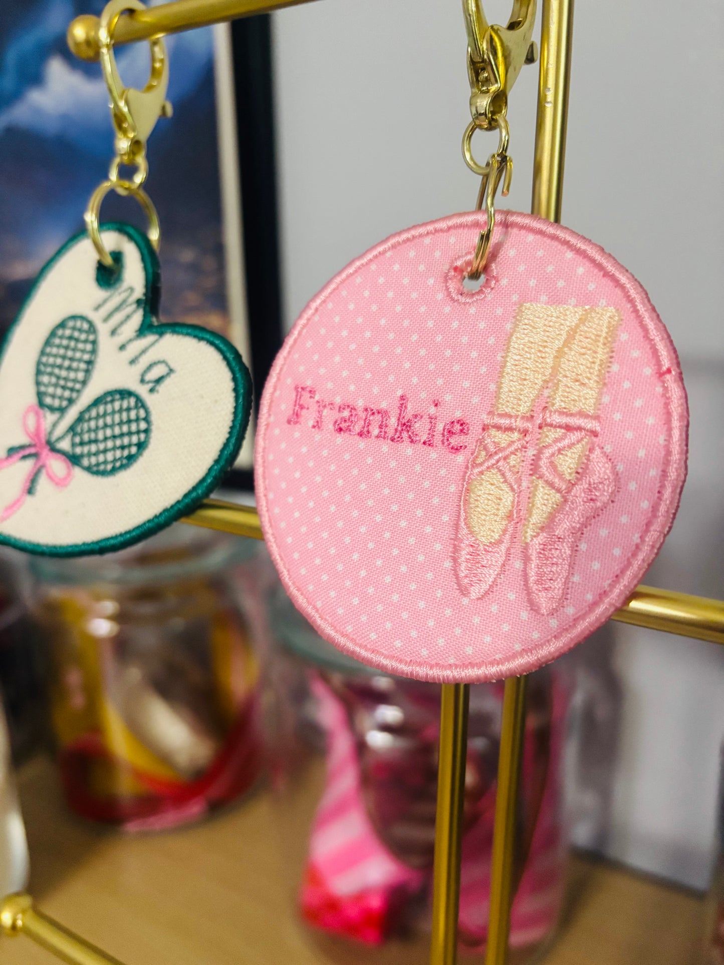 Custom Sports Embroidered Bag Tag
